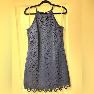 Lily Pulitzer blue floral cutout dress